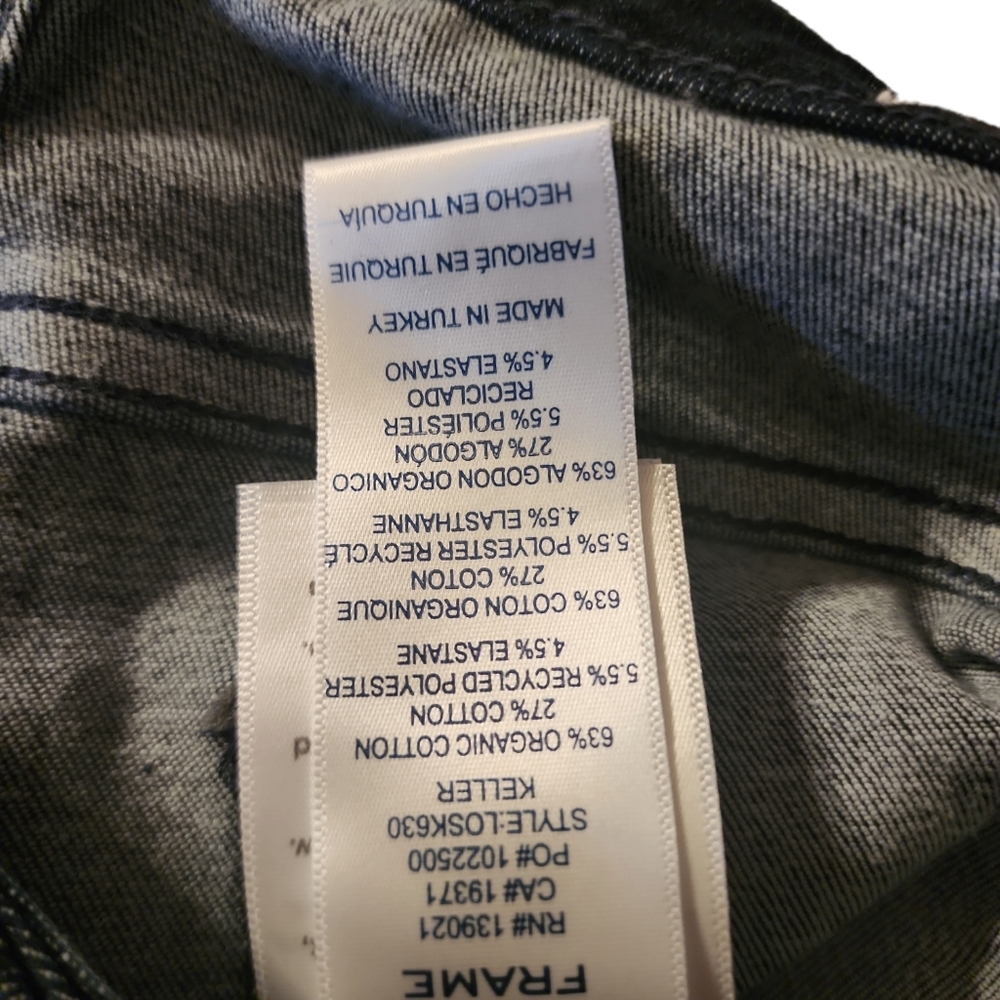 NWT FRAME JEANS LE ONE SKINNY MID-RISE STRAIGHT LEG SZ 2 msrp $218 - Picture 5 of 6